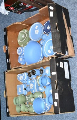 Lot 1035 - Two boxes of Wedgwood Jasperware items