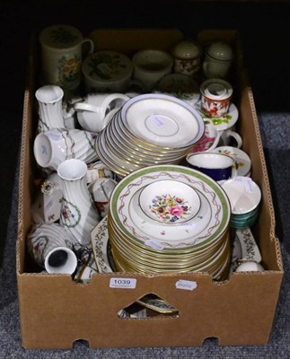 Lot 1039 - ~Assorted Limoges Haviland vases, trinket boxes, salt and peppers, plates, etc (qty)