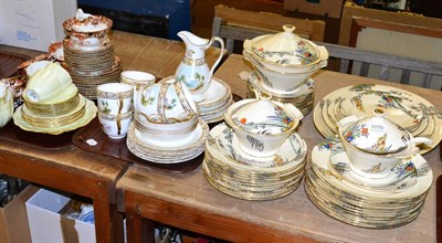 Lot 1078 - Royal Cauldon Clair De Lune dinner service, Royal Staffordshire tea set, 19th century porcelain tea