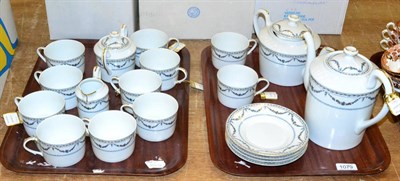 Lot 1079 - ~A Limoges Reynaud & Co part tea service