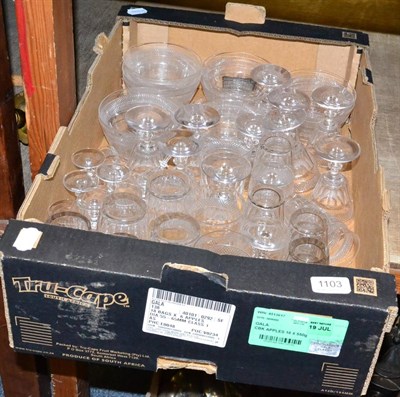 Lot 1103 - A part glass table service