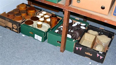 Lot 1119 - Two Hornsea part dinner services, a quantity of Hornsea jars and covers and a quantity of...