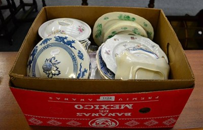 Lot 1124 - A quantity of mixed ceramics, including meat dishes