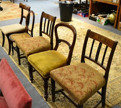 Lot 1131 - Five various dining chairs