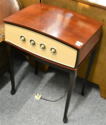 Lot 1158 - A Pye stereophonic projection system record player, on stand, with handbook