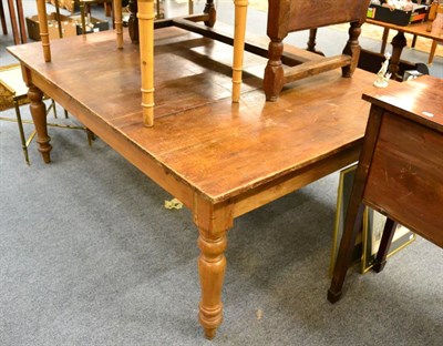 Lot 1168 - A substantial pine farmhouse table