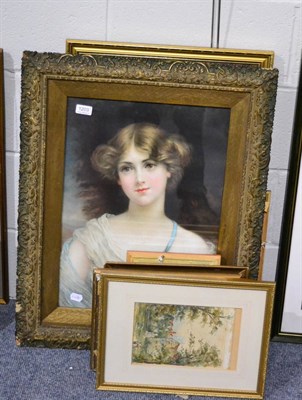 Lot 1203 - A quantity of framed articles including prints, landscape watercolours, oil on board, landscape oil