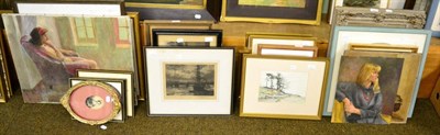 Lot 1225 - Nineteen various prints, watercolours and other works including Ralph Stubbs of Hull, together with