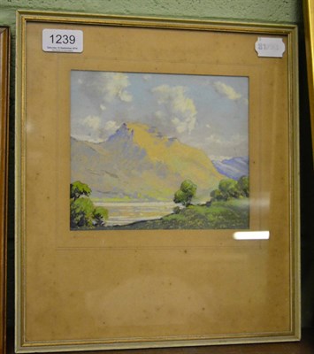 Lot 1239 - Robert H Howey, Helvelyn, pastels on paper, signed on mount and titled