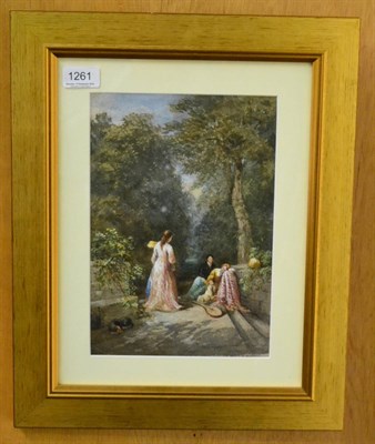 Lot 1261 - Alfred Joseph Woolmer (1805-1892) A Checkered Shade, signed and dated 1859, watercolour