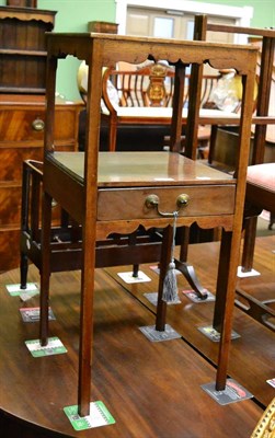 Lot 1389 - A former washstand converted to a bedside table