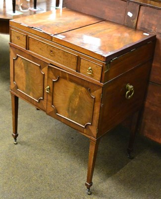 Lot 1394 - A George III mahogany washstand