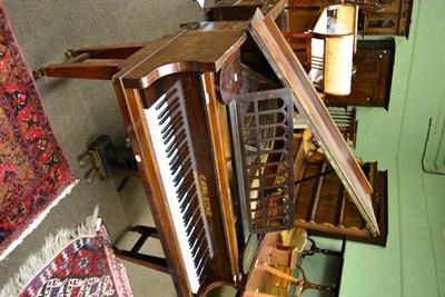 Lot 1398 - A Carl Ecker, Berlin, mahogany baby grand piano