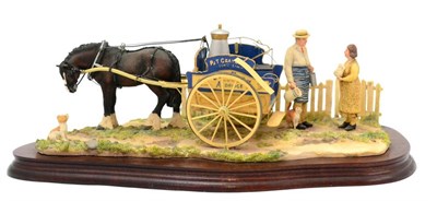 Lot 23 - Border Fine Arts 'Daily Delivery' (Milkman with Horse-drawn Cart), model No. JH103 by Ray...