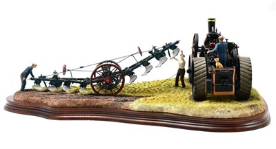 Lot 36 - Border Fine Arts 'The Steam Plough - 20 Acres a Day', model No. B0744 by Ray Ayres, limited edition