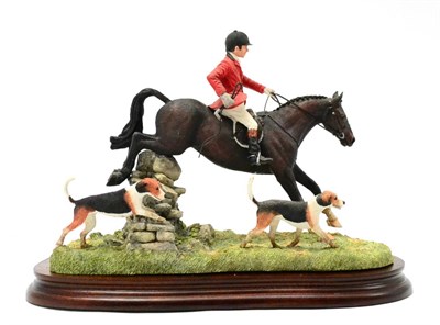 Lot 45 - Border Fine Arts 'A Day With The Hounds' (Huntsman and Hounds), model No. B0789 by Anne Wall,...