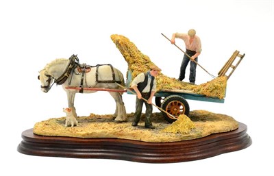 Lot 47 - Border Fine Arts 'The Haywain' (Hay Making), model No. JH73 by Anne Wall, limited edition...