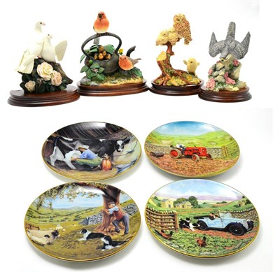 Lot 53 - Border Fine Arts Society figurines comprising: 'The Stoop', model No. B0331, 'Peace and...