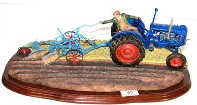 Lot 65 - Border Fine Arts 'At The Vintage' (Fordson E27N Tractor), model No. B0517 by Ray Ayres, limited...