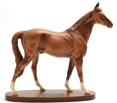 Lot 81 - Beswick Connoisseur Horse 'The Minstrel', model No. 2608, matt, on wood plinth
