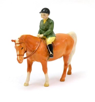 Lot 88 - Beswick Boy on Pony, model No. 1500, palomino gloss *sold on behalf of Butterwick Hospice