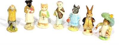 Lot 106 - Beswick Beatrix Potter figures comprising: Pig-Wig; Ginger; Sir Isaac Newton; Pickles; Mr. Benjamin