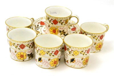 Lot 171 - A set of six Royal Crown Derby coffee cans and saucers