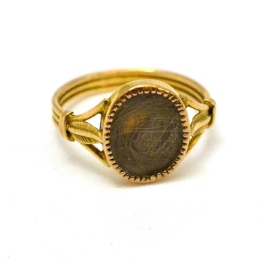 Lot 196 - A mourning ring