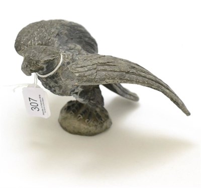 Lot 307 - Cast lead eagle ornament, height 12cm