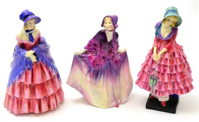 Lot 370 - Three Royal Doulton figures Priscilla HN1340, Sweet Anne HN1496 and A Victorian Lady HN725