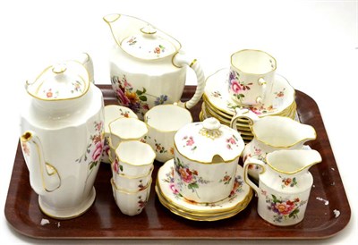 Lot 372 - Royal Crown Derby, Derby Posies pattern six piece part coffee set etc