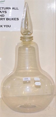 Lot 435 - A large glass carboy and stopper