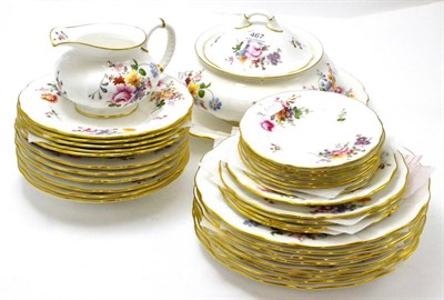 Lot 467 - Assorted Royal Crown Derby Posies pattern part dinner service including tureen and cover and jug