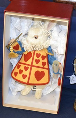 Lot 516 - R John Wright limited edition (59/250) collector's doll, 'The White Rabbit' - The Queen's...