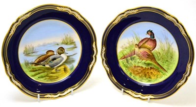 Lot 553 - A set of six Spode game birds plates (boxed)