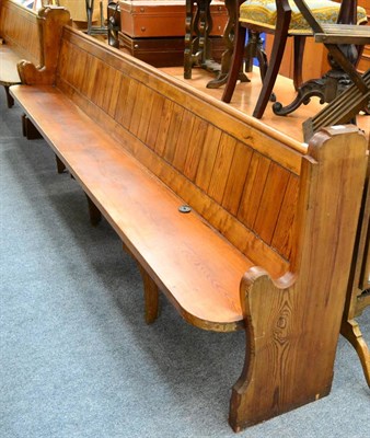 Lot 1027 - Pitch pine pew