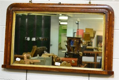 Lot 1035 - A Victorian overmantle mirror