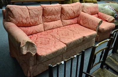 Lot 1037 - Wesley Barrell settee and matching chair