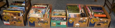 Lot 1047 - Assorted volumes including travel, history, fiction etc (in five boxes)