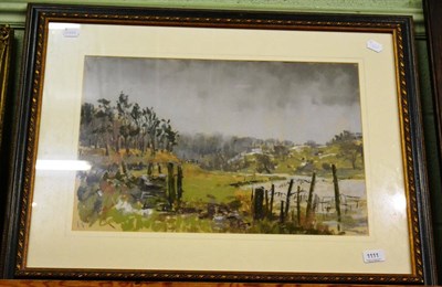 Lot 1111 - Angus Rands, Near Castle Howard, pastel