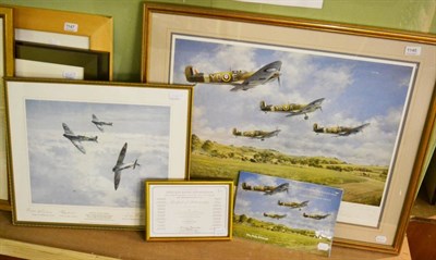 Lot 1146 - John Young print, The Official Douglas Bader Foundation 60th Anniversary, together with two further