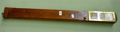 Lot 1155 - A 19th century oak stick barometer by T B Winter & Son, Newcastle upon Tyne