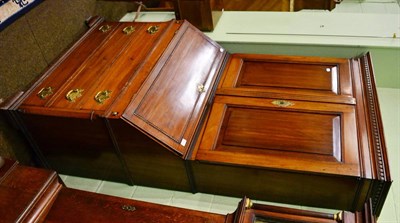 Lot 1162 - George III mahogany bureau bookcase, 99cm wide x 51.5cm deep x 193cm high