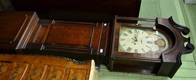 Lot 1167 - An oak thirty hour longcase clock, dial bearing an inscription wood