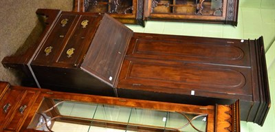 Lot 1177 - A mahogany bureau bookcase