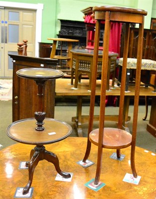 Lot 1210 - Two tier wine table and jardiniere stand