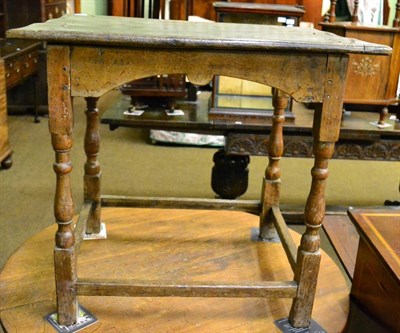 Lot 1248 - An 18th century oak side table