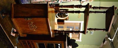 Lot 1262 - Victorian inlaid walnut three tier whatnot