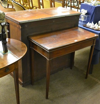 Lot 1294 - A George IV mahogany fold over tea table