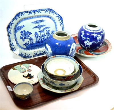 Lot 18 - A collection of Japanese and Chinese ceramics